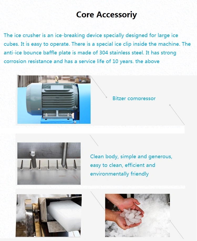 100ton Industrial Block Ice Crusher Machine for Block Ice Machine