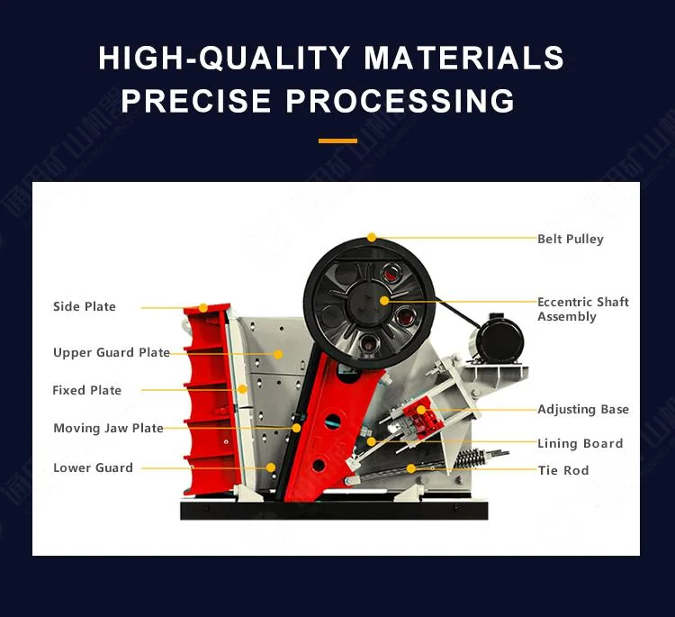 Compact Rock Crusher Stone Rock Jaw Crusher Machine Jaw Crusher 150X250 for Steel Slag Powder