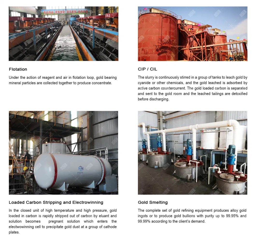 Small / Medium / Large Scale Gold Mining Equipment for Processing