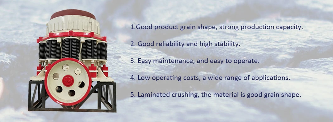 Hydraulic Cone Crusher Price List with Low Maintenance Cost 150tph Good Design Machine