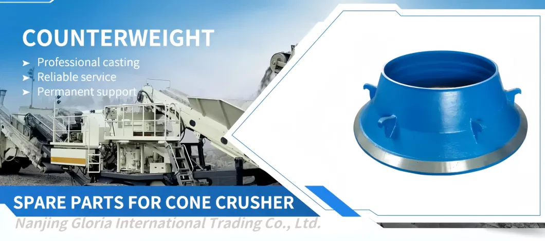 OEM/ODM Bronze/Copper/Brass/Steel Stone/Ore Hydraulic Bowl Liner Mantle Mining Cone Casting Eccentric Socket Casting Jaw Cone Crusher Part