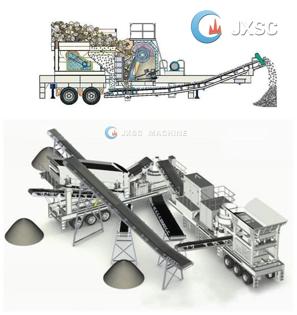 Hot Sale Mobile Impact Stone Crusher Tracked Mobile Concrete Crusher