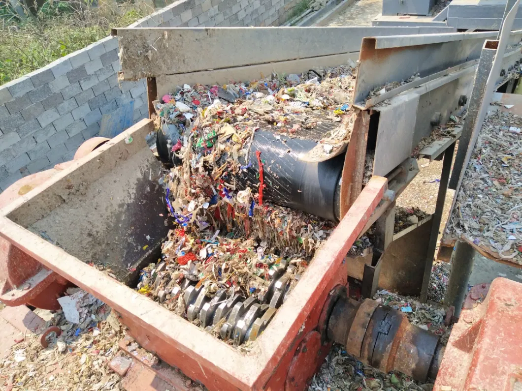 Plastic/Wood/Metal/Tyre Aluminum Industrial Large Domestic Waste Crusher