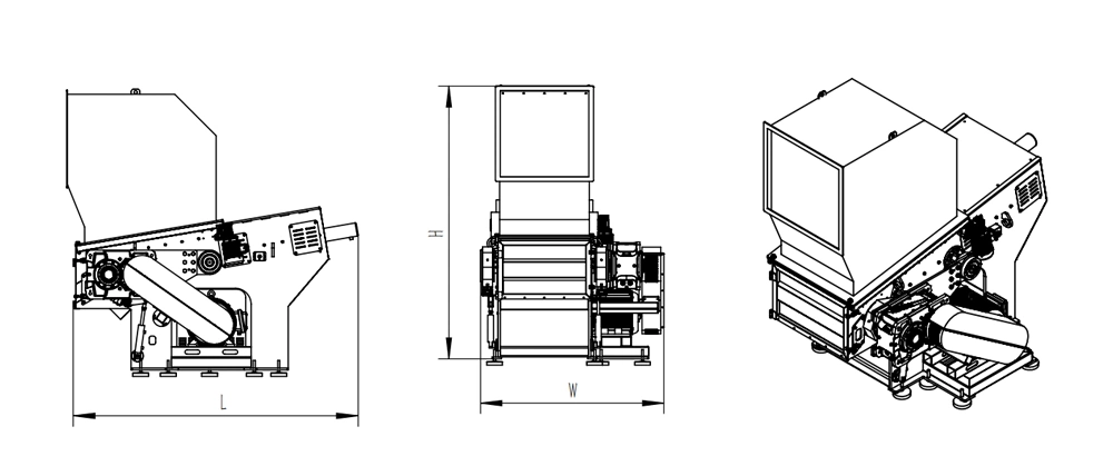 Pet Single Shaft Crusher Scrap Glass Bottles Recycling Shredder Medicine Bottle Cutting Plastic Crushing Machine Price