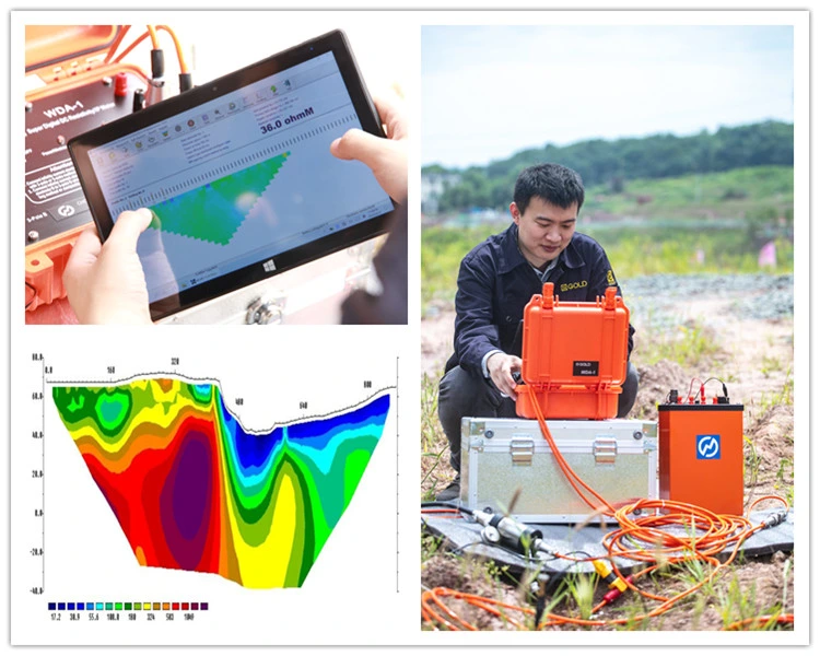 2D Geophysical Resistivity IP (Induced Polarization) Imaging Survey Equipment Groundwater Metal Mining