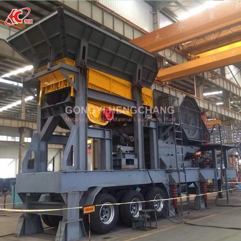 Easy Movable Mobile Stone Crusher Machine Plant for Sale in Philippines/Aggregate Mobile Jaw Impact Cone Crusher Price