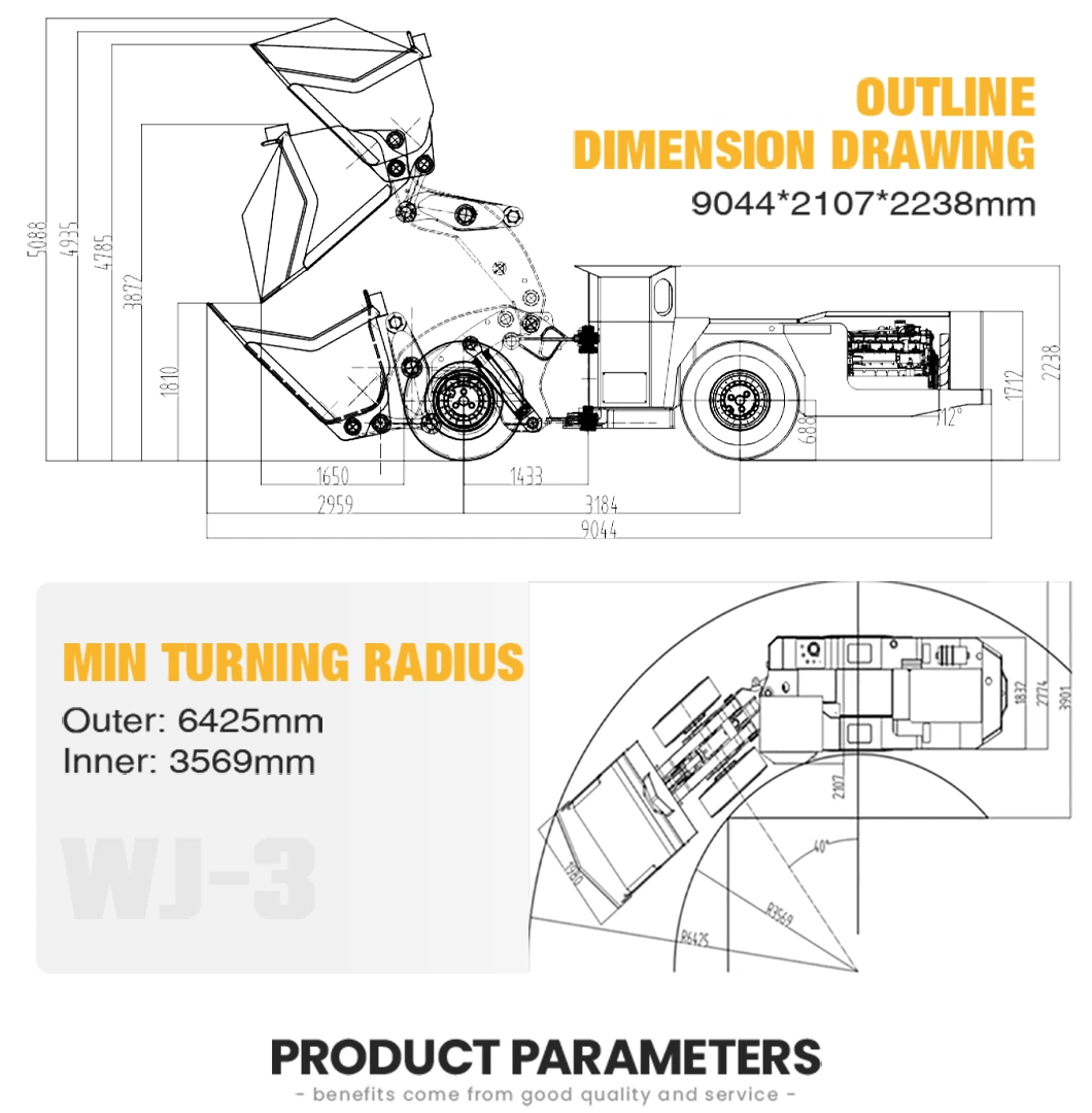 Hot sale mining scoop Custom-designed underground loading equipment