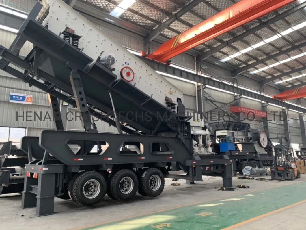 100-200 Tph Mobile Hard Stone Cone Crusher Price, Portable Basalt Granite Gravel Stone Crushing Machine, Mobile Cone Crusher