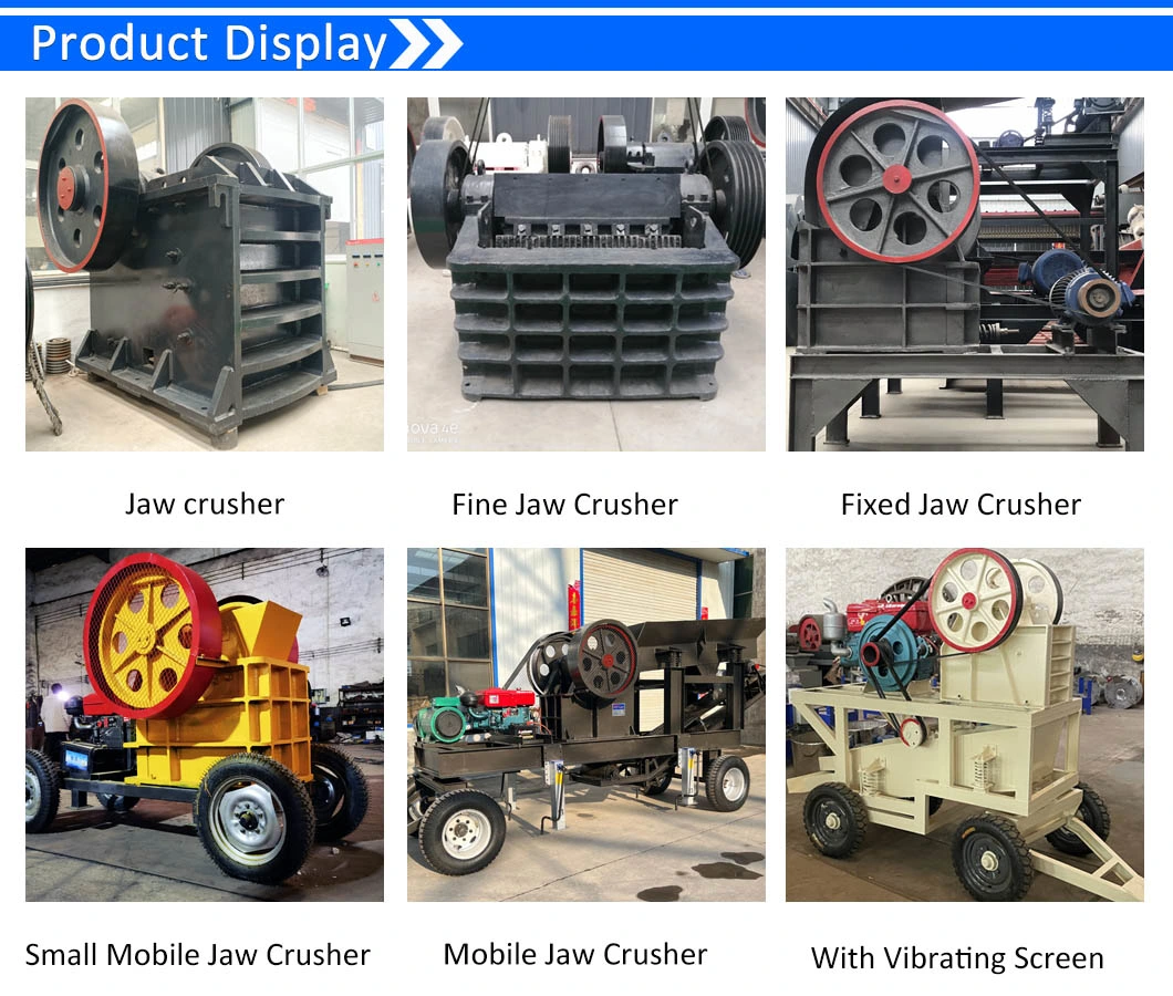 Low Price and High Efficiency 15kw Mobile Jaw Crusher with Diesel Engine