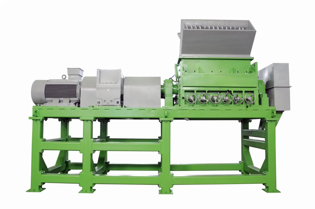 Scrap Metal Shredder Machine Teethed Roller Wood Crusher