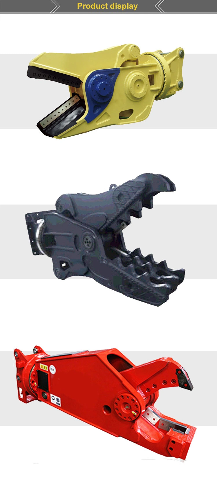 Excavator Attachment Hydraulic Concrete Crusher Scrap Crushing Forceps