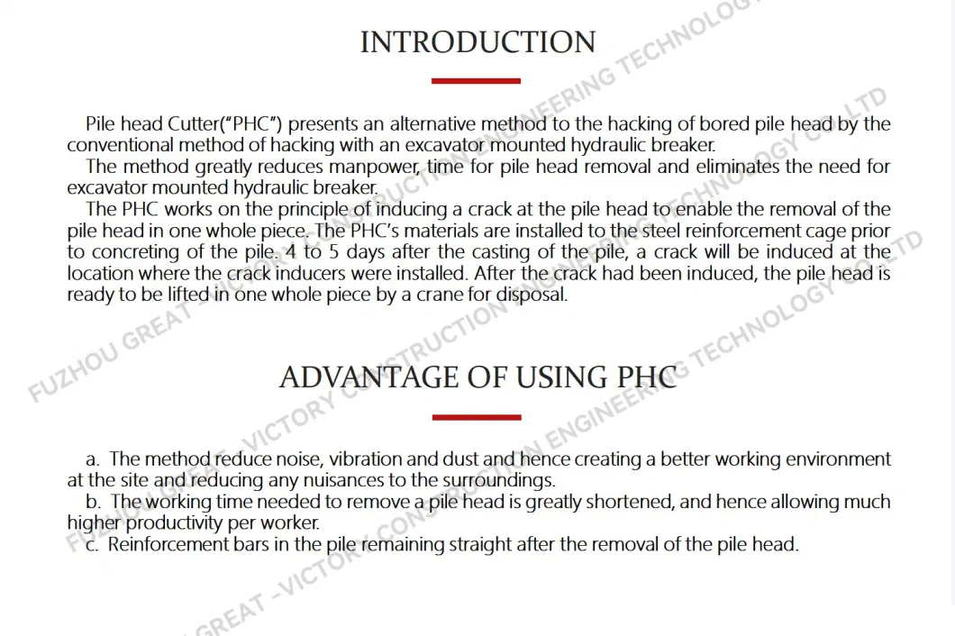 Hydraulic Concrete Crushing Equipment Concrete Pile Cutting