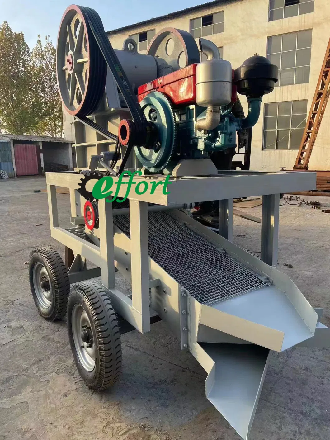 Competitive Price Movable Portable Jaw Crusher Coal Cinder