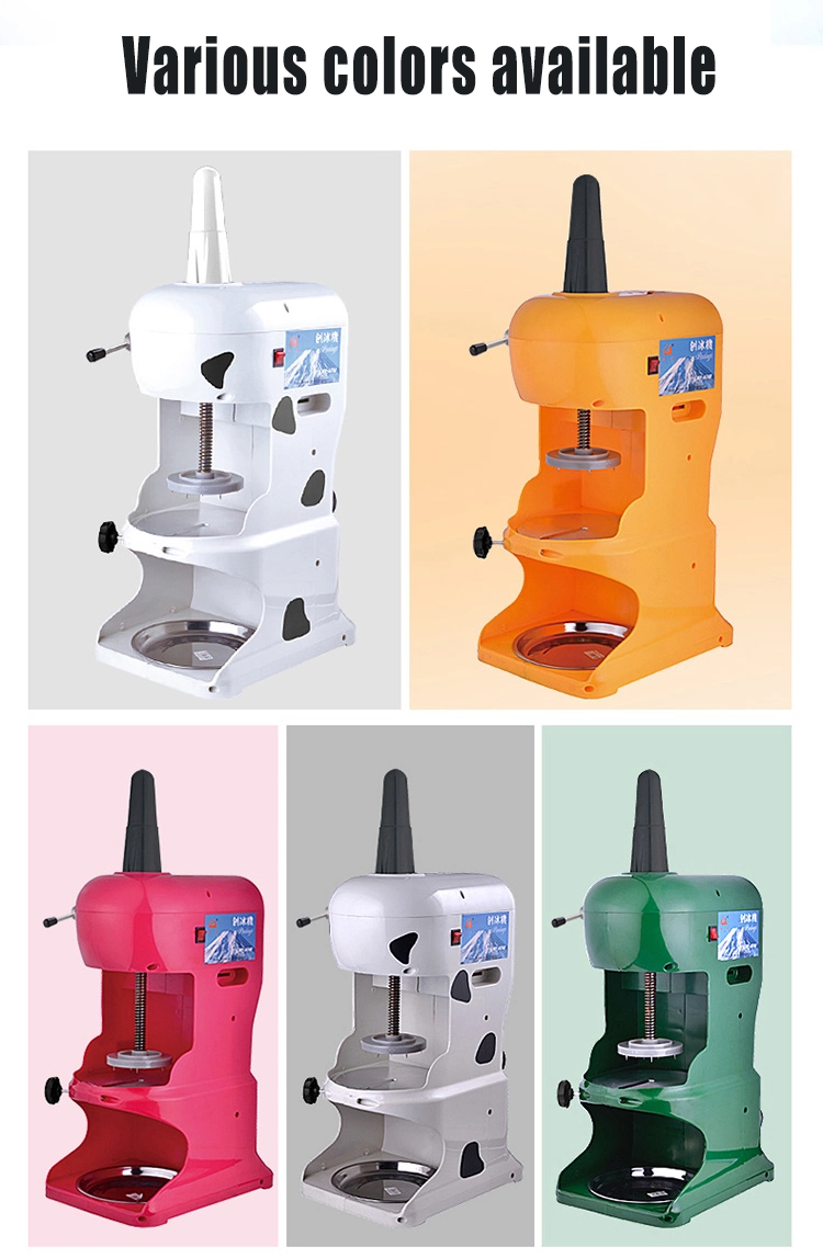 Manufacture Snow Flakes Maker Crusher Ice Shaving Machine Snow Cone Maker Machine