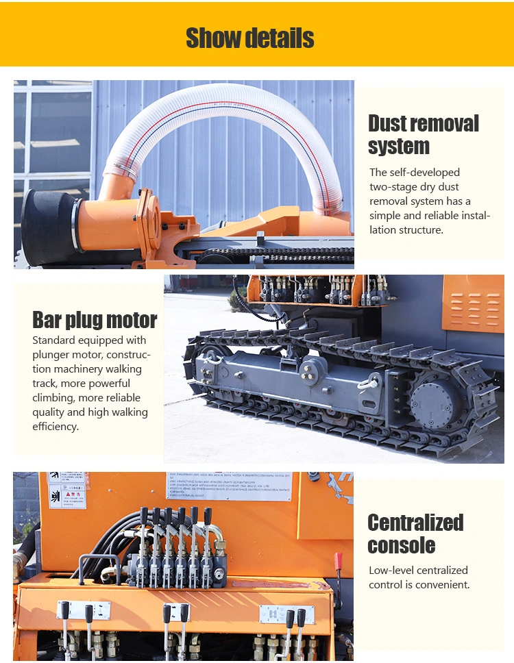 Heavy Duty Automatic Integrated DTH Surface Blast Hole Mining Drilling Machine