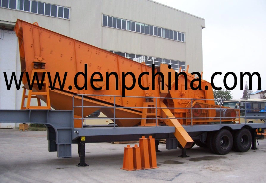 Shanbao Jaw Crusher Cw710j Cw1315I Mobile Crushing Aggregate Machine