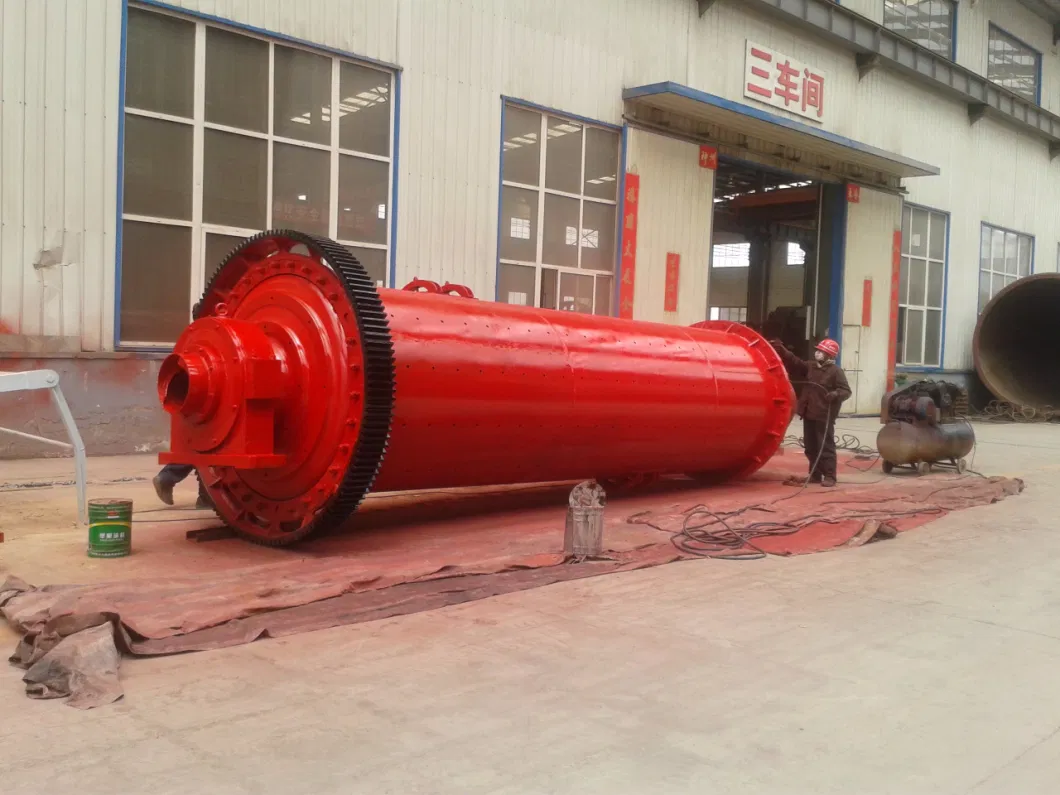 1.5X5.7m Wet Cylinder Grinding Mill / Continuous Wet Ball Mill with Capacity 5tons Per Hour