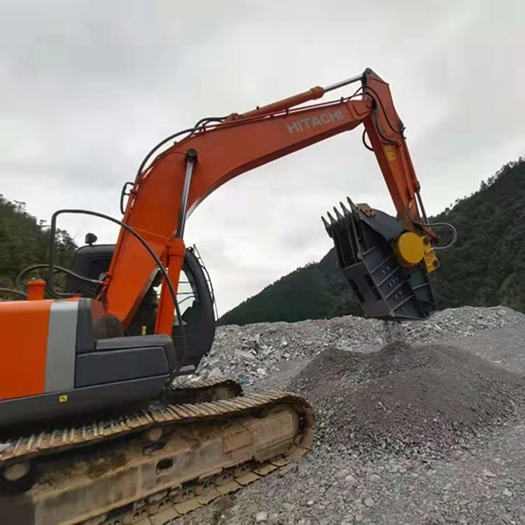 Demolition Rock Jaw Crusher Bucket 30-45 Tons Excavator Bucket Crusher 20 Tonnes