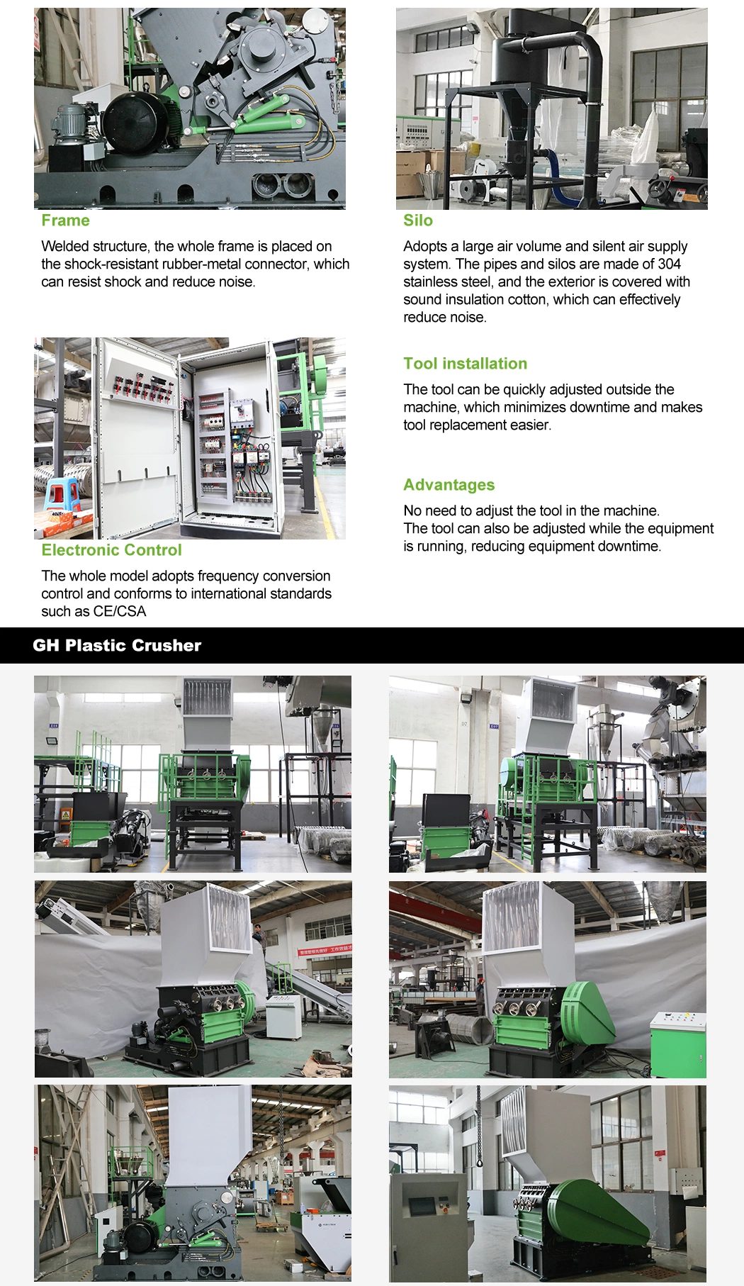 High Sales Bottle Crusher Machine for Solid Plastic Blocks with Long Production Life