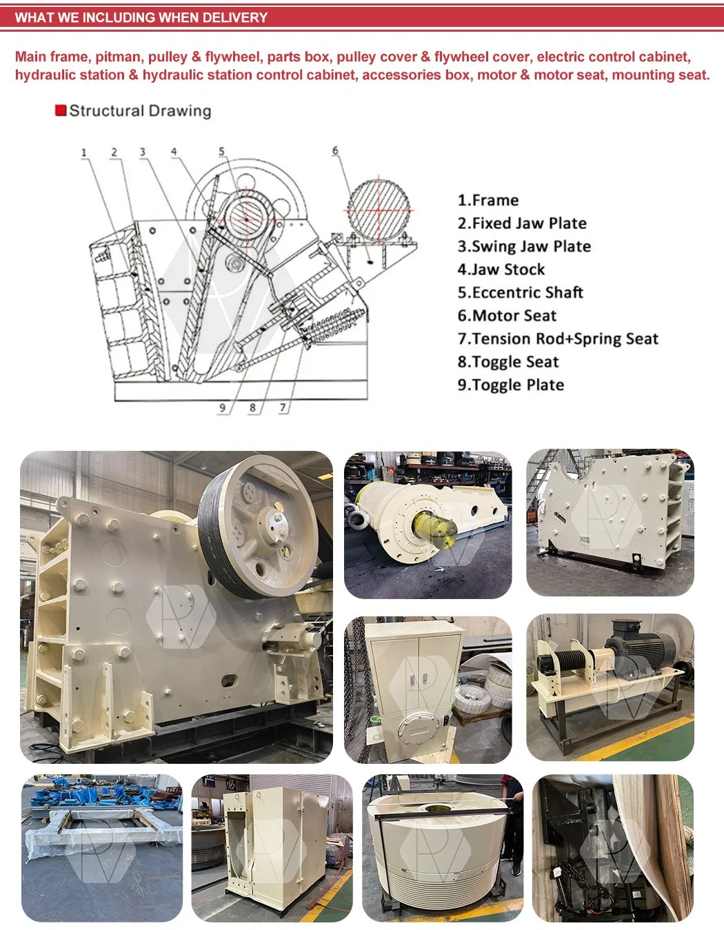 Big Capacity Europe Type C106V C125V stone hydraulic primary jaw crusher machine