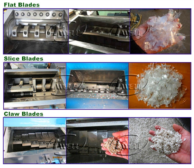 Waste Pet Bottle Breaker Blocks Pet/PE/PP Plastic Granulator Recycling Crusher Machine