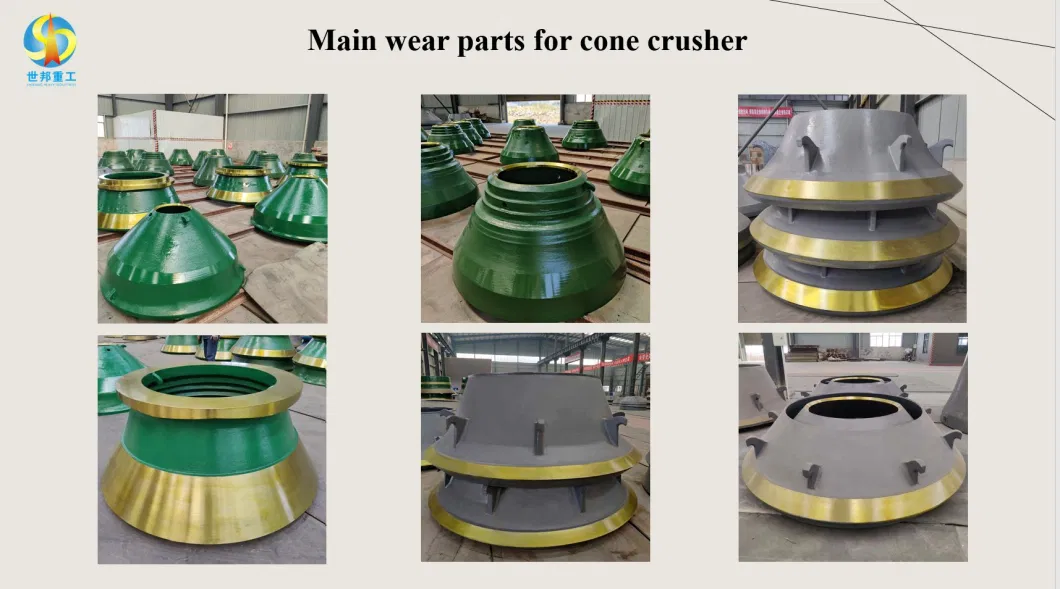 High Manganese Steel Castings Mantle and Concave Parts for Cone Crusher