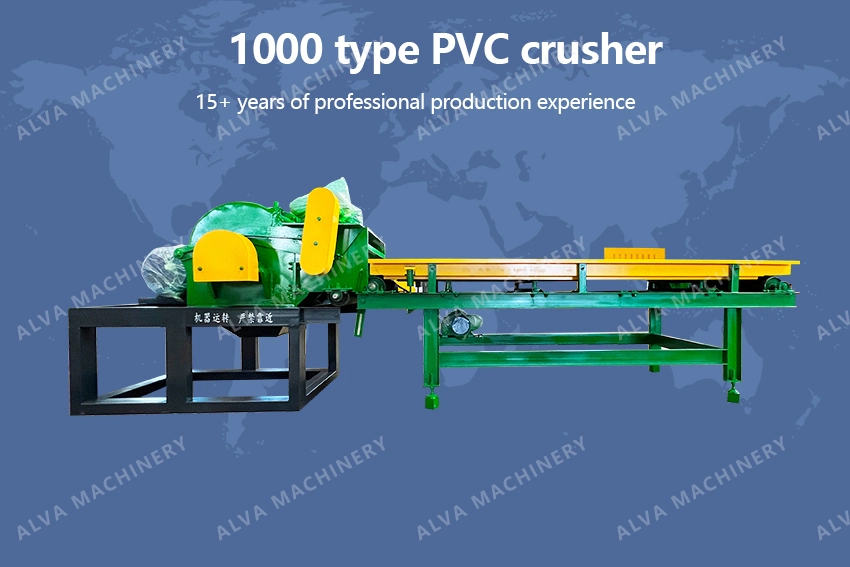 China Alva Machine Plastic Crusher/Plastic Machine Functional Plastic Big Capacity Pet Bottle Can PS Idpe PVC HDPE Glass Crusher