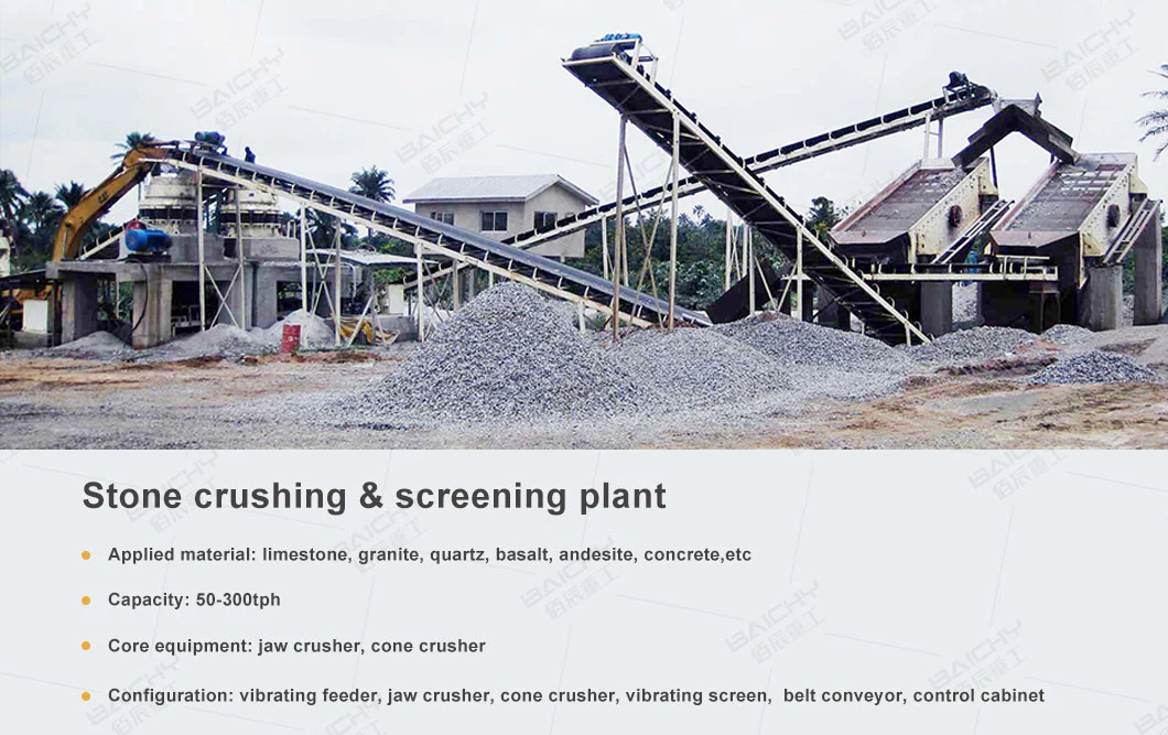 Limestone Basalt Granite Rock Jaw Stone Crusher Equipment for Sale