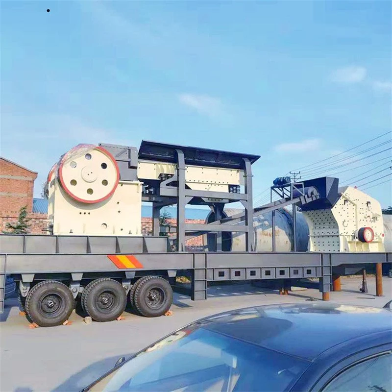 High Efficiency Gold Cobble Iron Mobile Jaw Crusher with Diesel Engine