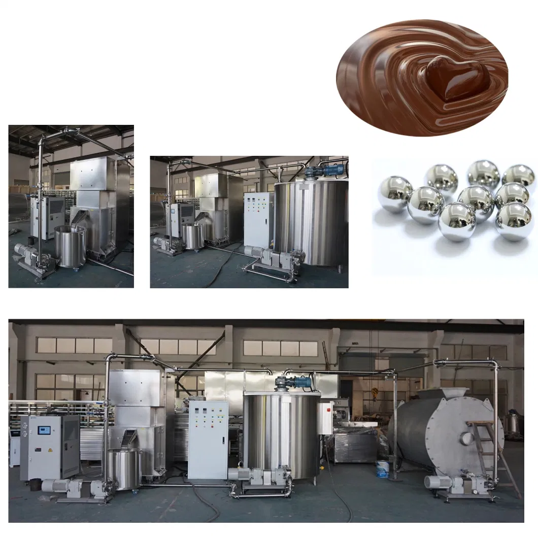 Chocolate Machine Chocolate Ball Mill 250kg/H Continuous Working