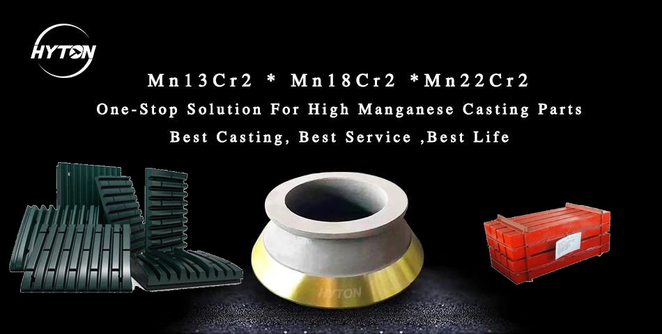 High Manganese Steel Mantle Bowl Liner Concave Suit Cone Crusher Gp500 Parts