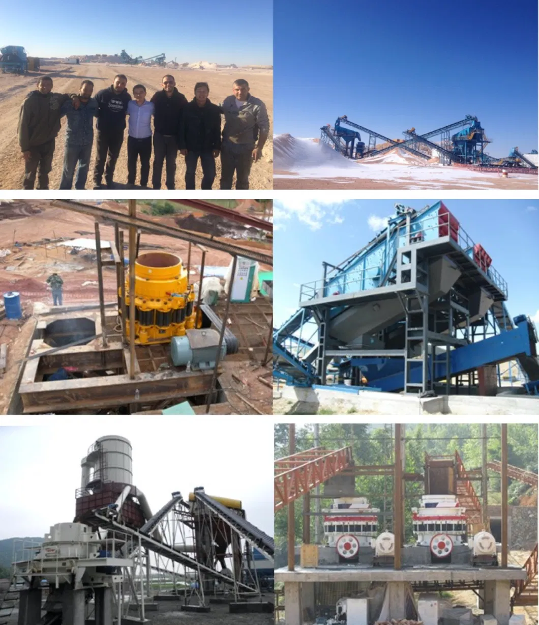 Rock Stone Jaw/Cone/Impact/VSI/Hammer/Roller/Sizer/ Mobile Portable Crusher for Limestone/Granite/Riverstone/Basalt Quarry Crushing and Mining