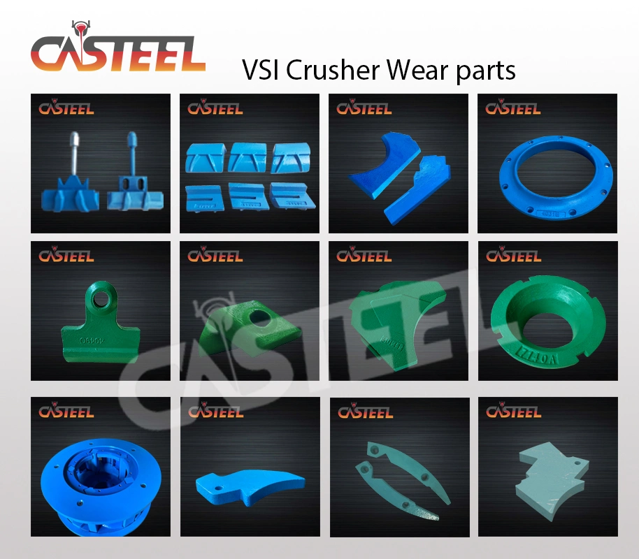 High Manganese Austenitic Heat and Impact Steel Castings Spare Parts for Stone Crusher