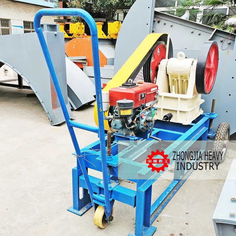 Diesel Portable Mobile Rock Limestone Granite Rock Small Stone Crusher Machine Jaw Crusher