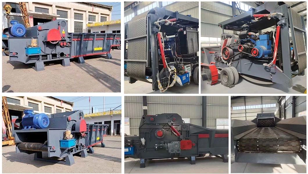 Mobile Shredder Wood Crusher Industrial Feed 800 1000 Model