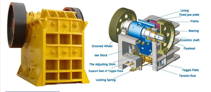 PE/Pex Jaw Crusher for Limestone Quartz