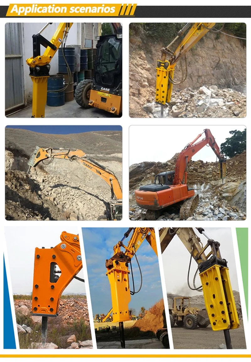 Construction Machine Excavator Attachments Hydraulic Breaker Demolition Hammer Impact Crusher for Mining