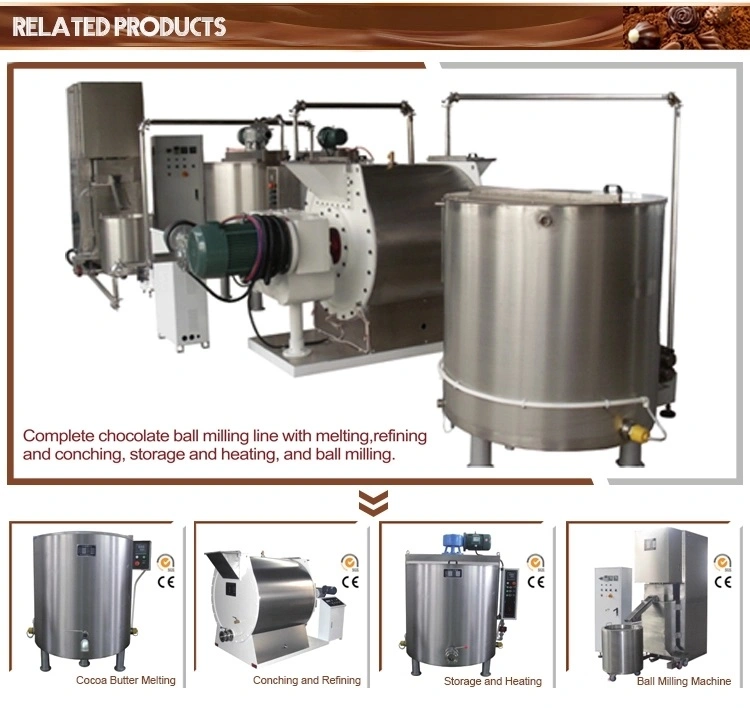 Chocolate Machine Chocolate Ball Mill 250kg/H Continuous Working