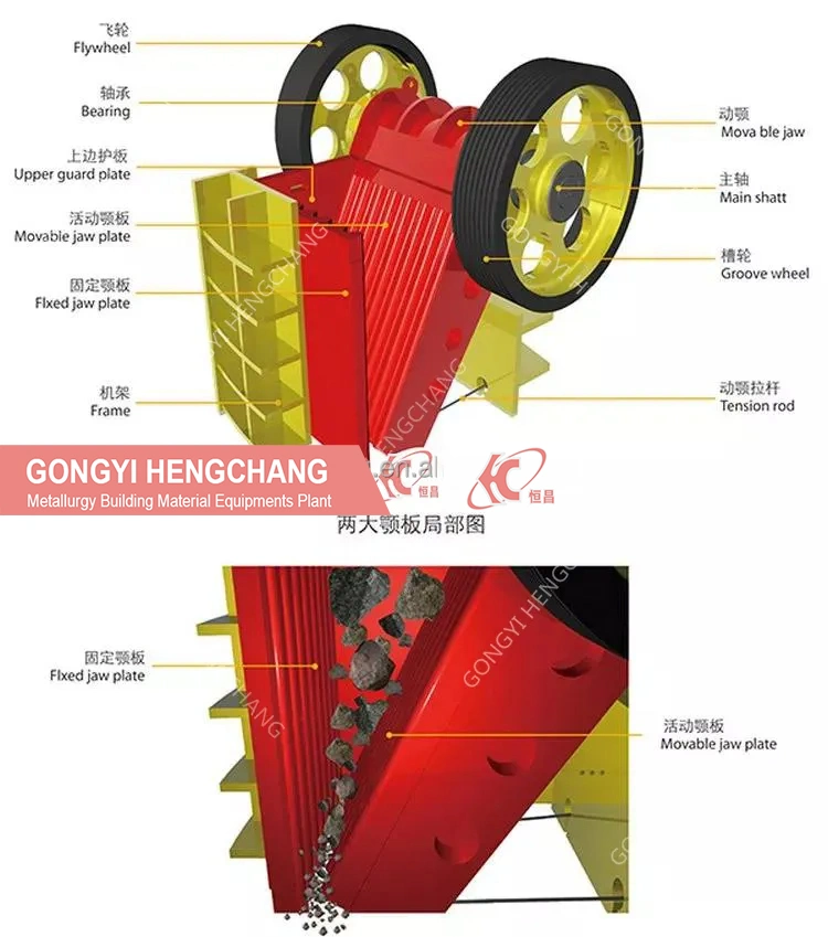 Mini Portable Bulk Stone Tile Block Jaw Crusher Machine Price