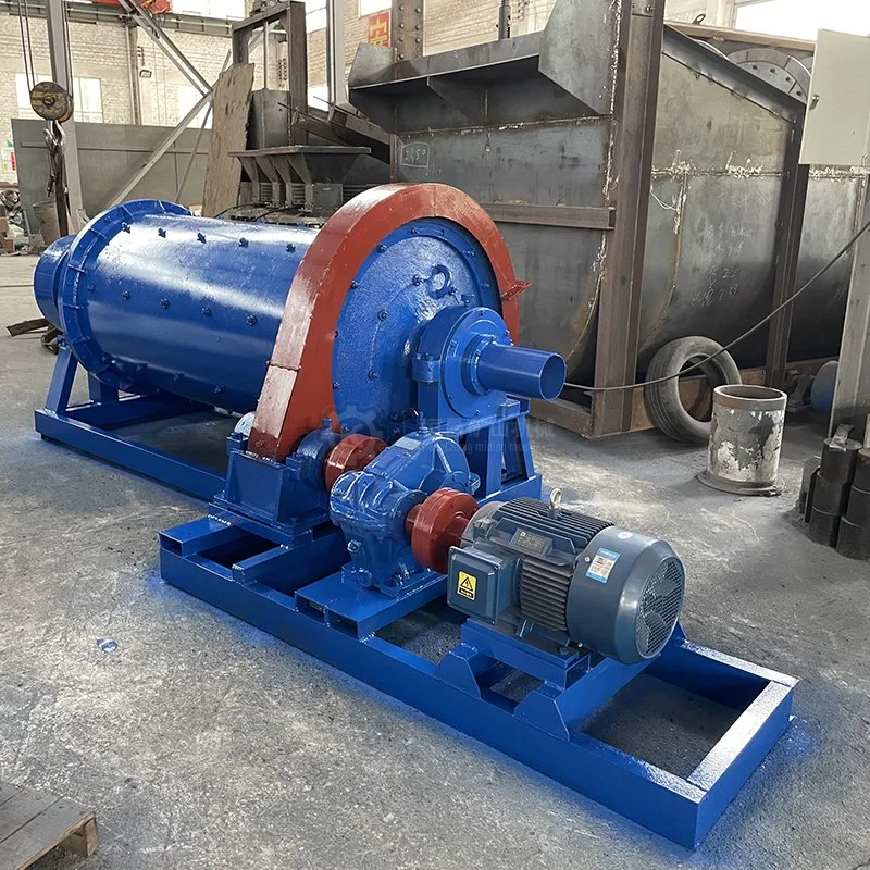 Tanzania Small Gold Mining Crusher Machinery Equipment Hard Rock Quartz Gold Ore Grinding Mill 500kg Per Hour Batch Ball Mill