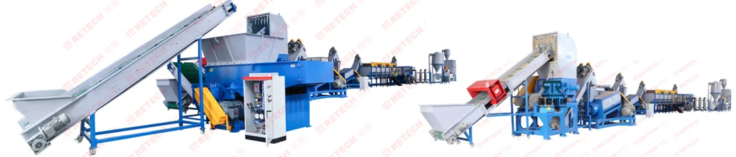 LDPE LLDPE HDPE Agriculture Packaging Plastic Film PP Woven Jumbo Bag Scrap Crushing Washing Recycling Squeezing Machine Line Plant