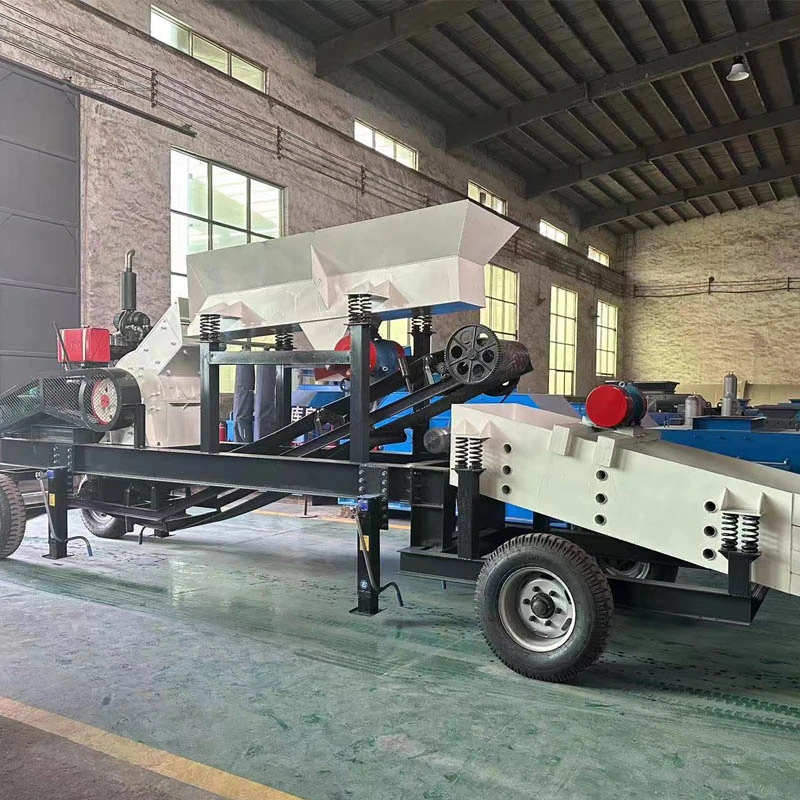 Small Gold Ore Rock Stone Limestone Grinding Hammer Mill Crusher Machine Price, Diesel Engine Mobile Granite Crushing Plant