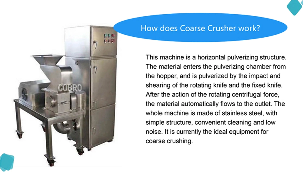 Sugar Cane Automatic Compact Moringa Leaves Hammer Crusher Machine