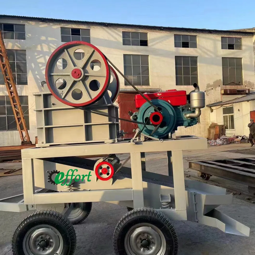 Competitive Price Movable Portable Jaw Crusher Coal Cinder