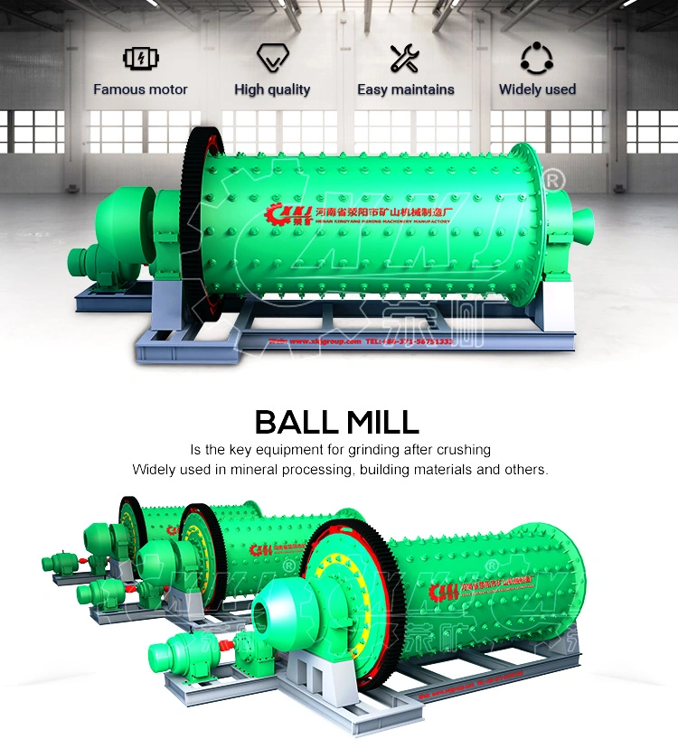 Ball Mill for Gold Ore, Rock, Copper, Cement Grinding