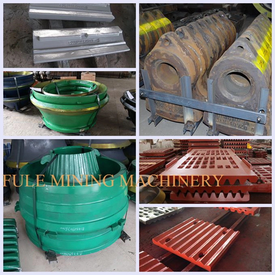 Steel High Manganese Casting Bowl Liner Mantle Parts Concave Cone Crusher Machine