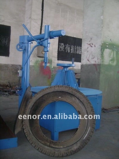 High Technology Old Tire Recycling Line /Semi-Automatic Line Tire Blocks Crusher Machine