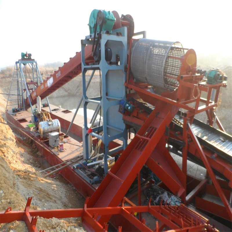 High Efficiency Chain Bucket Mining Diamond Dredging Equipment with Centrifuge