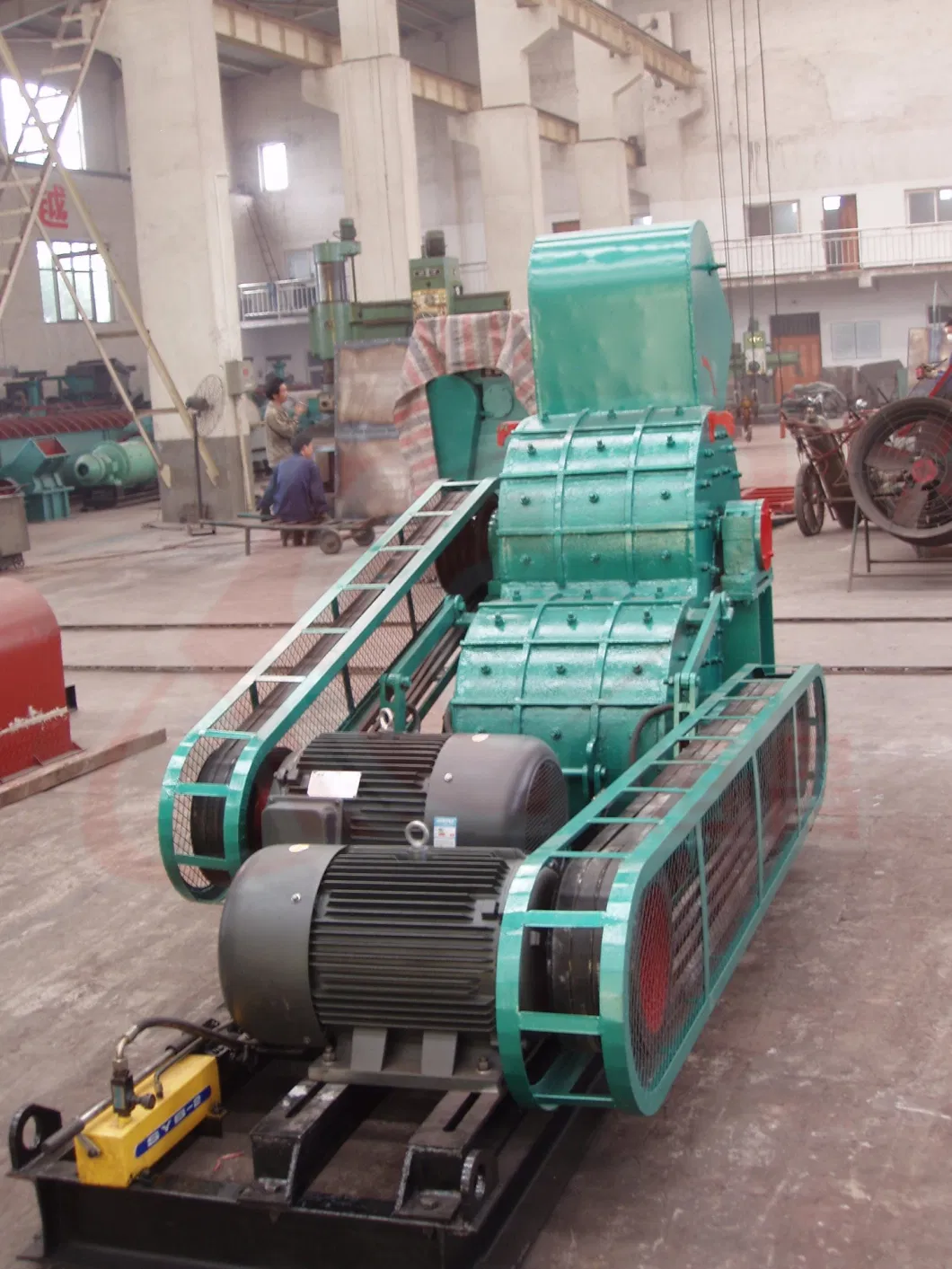 Longer Service Life Double Stage Rock Wet Coal Gangue Hammer Crusher