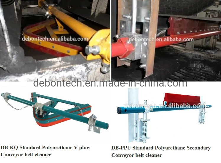 Heavy Duty Head Drum Conveyor Belt Cleaning Machine Polyurethane Scraper